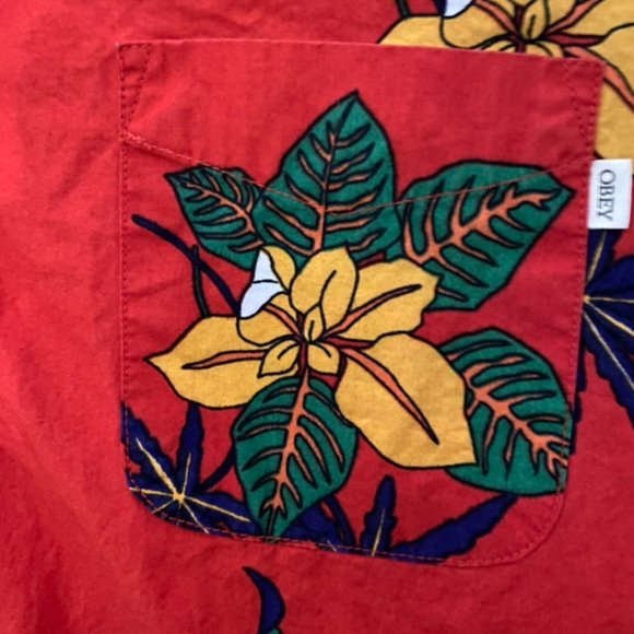 Obey Propaganda Hawaiian Button Up Shirt - Picture 3 of 5